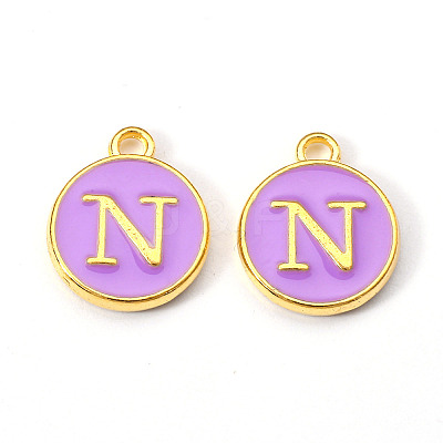 Golden Plated Alloy Enamel Charms LS-ENAM-S118-10N-1