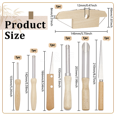 Stainless Steel Clay Cutting & Sculpting Tool Sets AJEW-FG0004-99-1