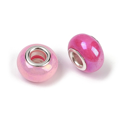 Opaque Resin European Beads RESI-C059-01C-1