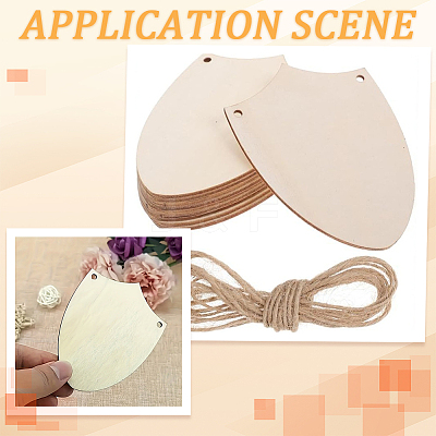 20Pcs Finished Wood Sheild Big Pendants FIND-SP0005-18-1