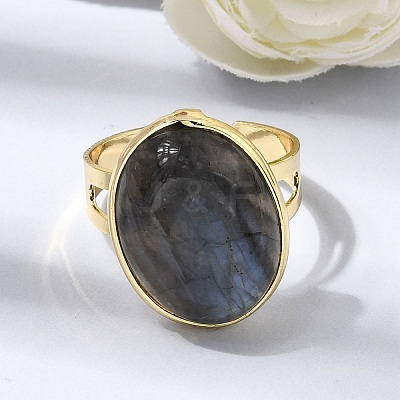 Adjustable Brass Cuff Open Rings for Women GG-CBA7610-09G-1