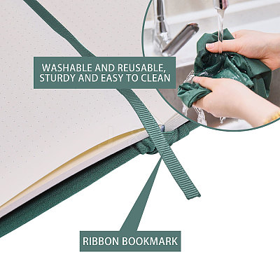 Elastic Cloth Book Cover AJEW-WH0696-009K-1