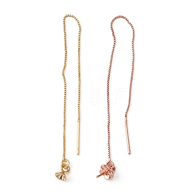 3 Styles Brass Stud Earring Findings KK-PH0003-22-1