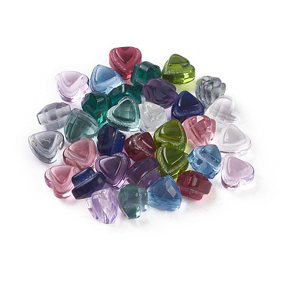 Faceted Glass Cabochons GLAA-F099-04-1