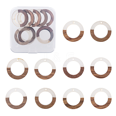 Resin & Wood Pendants RESI-OL0001-10A-1