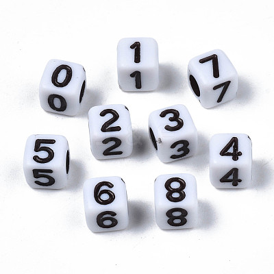Opaque Acrylic Beads SACR-S273-42-1
