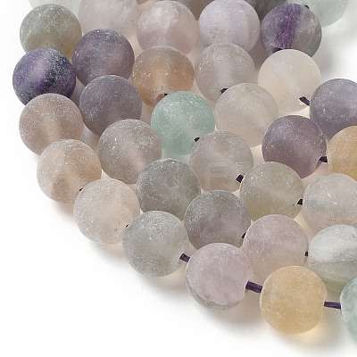 Natural Fluorite Beads Strands G-K292-01-1