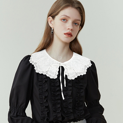 Polyester Computerized Embroidery Collar AJEW-WH0250-78-1