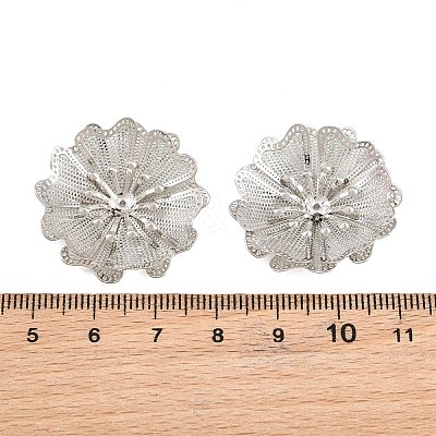 Brass Filigree Cabochons KK-CBACEE9-02A-P-1