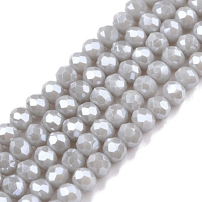Electroplate Glass Beads Strands EGLA-A044-P3mm-A19-1