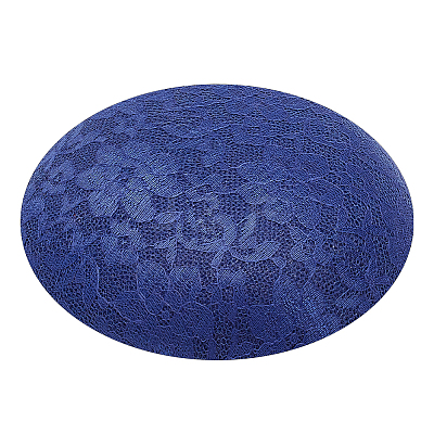 Imitation Hemp Round Fascinator Hat Base for Millinery AJEW-WH0472-45C-01-1