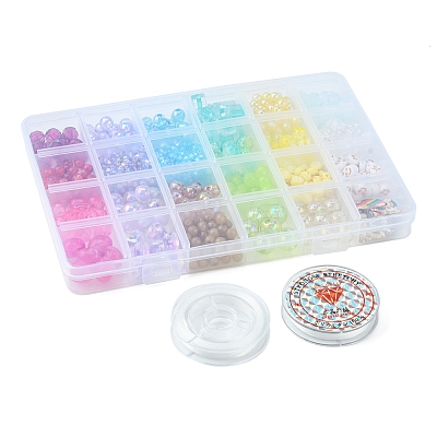 DIY Rainbow Color Pride Bracelet Making Kit OACR-FS0004-20-1