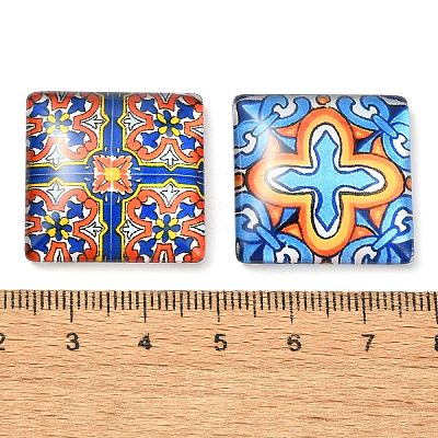 20Pcs Glass Cabochons GGLA-S059-01A-1