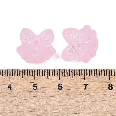 Frosted Transparent Acrylic Beads X1-OACR-P029-18B-01-1