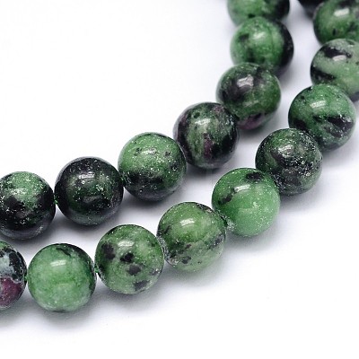 Round Natural Ruby in Zoisite Bead Strands X-G-F222-11-4mm-1