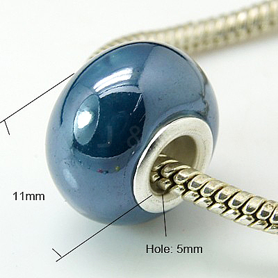 Handmade Porcelain European Beads OPDL-G001-11-1