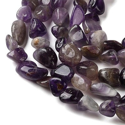 Natural Amethyst Beads Strands G-C268-A05-8x10mm-1