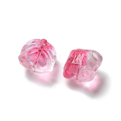 Baking Paint Transparent Glass Beads X1-GLAA-C035-01O-1