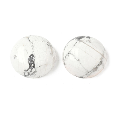 Natural Howlite Cabochons G-C189-04A-1