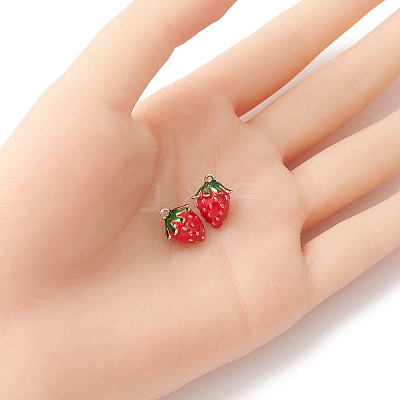 2Pcs Brass Enamel Charms KK-YW0001-79-1