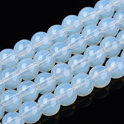 Transparent Glass Beads Strands GLAA-T032-T6mm-14-1