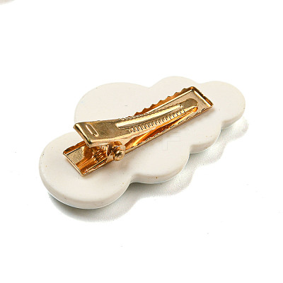 Cute Cloud Resin Alligator Hair Clips AJEW-U004-04B-1