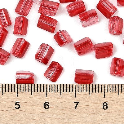 Transparent Spray Painted Glass Seed Beads SEED-L011-10A-11-1