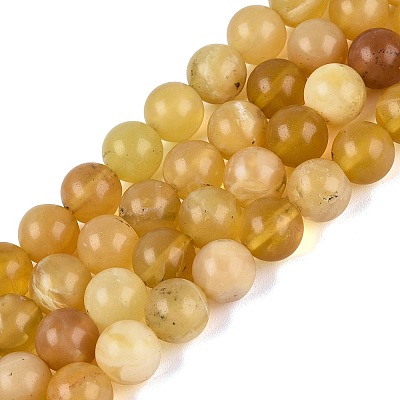 Natural Yellow Opal Beads Strands G-Q616-05B-1