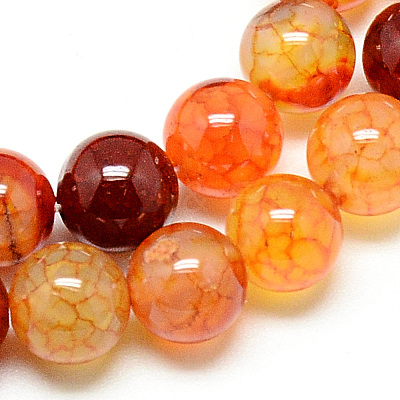 Natural Dragon Veins Agate Beads Strands G-Q948-81A-8mm-1