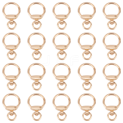 20Pcs Alloy Swivel Key Chain Spring Gate Clasp FIND-AN0001-54-1