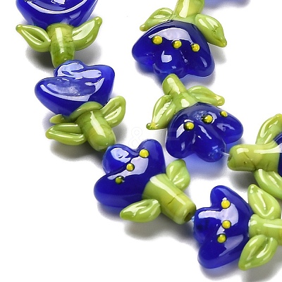 Handmade Lampwork Beads Strands LAMP-A005-03C-1