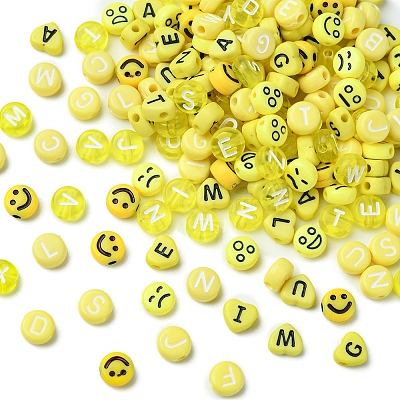 200Pcs Opaque Acrylic Beads MACR-FS0001-87-1
