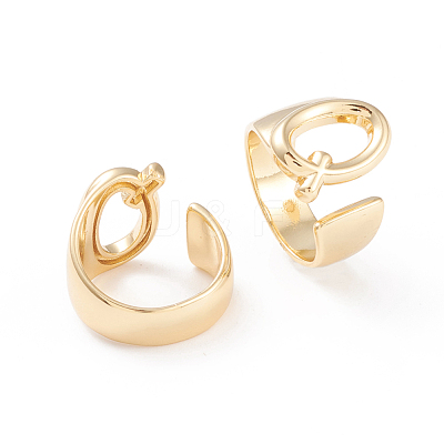 Brass Cuff Rings X-RJEW-L097-06Q-1