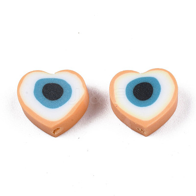 Handmade Polymer Clay Beads CLAY-T019-08H-1