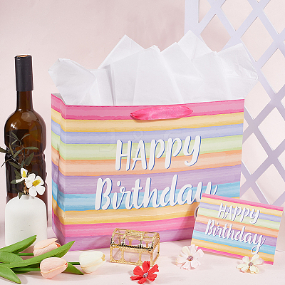 1 Set Paper Tote Bags with Handles CARB-SP0001-01B-1