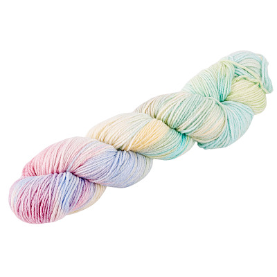 1 Skein Gradient Segment Dyed 80% Wool 20% Acrylic Blended Yarn OCOR-TA0003-02B-1