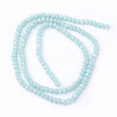 Electroplate Glass Beads Strands EGLA-R048-3mm-M2-1