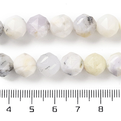Natural White African Opal Beads Strands G-NH0021-A26-02-1