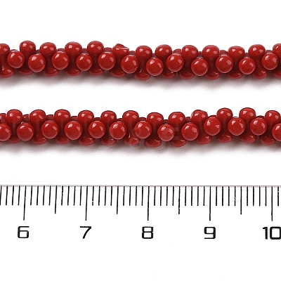 Dyed Synthetic Coral Beads Strands CORA-P010-04A-1