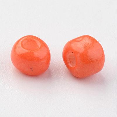 6/0 Baking Paint Glass Seed Beads X-SEED-S003-K4-1