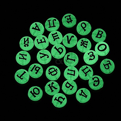 Luminous Transparent Acrylic Beads TACR-Q013-07A-1