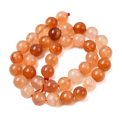 Natural Carnelian Beads Strands G-N0006-10mm-17-1