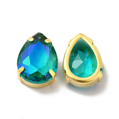 Moonlight Effect Teardrop Sew on Rhinestone GLAA-P055-03A-G05-1