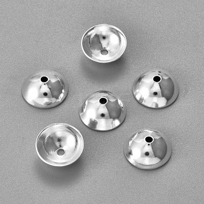 201 Stainless Steel Bead Caps STAS-F040-20G-S-1