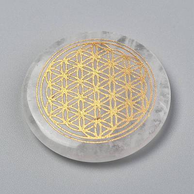 Chakras Themed Natural Quartz Crystal Cabochons LS-G-P001-22A-1