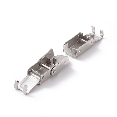 Tarnish Resistant 201 Stainless Steel Watch Band Clasps LS-STAS-K173-01A-1
