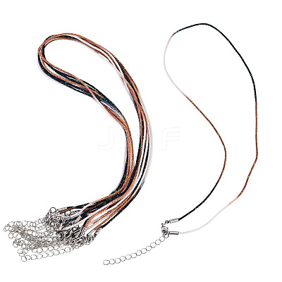 10Pcs Cotton & Metallic Cord Necklace Making NJEW-TAC0057-1