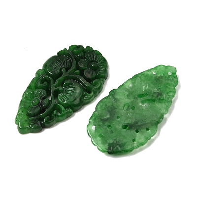 Natural Myanmar Jade Dyed Cabochons G-C283-04-1