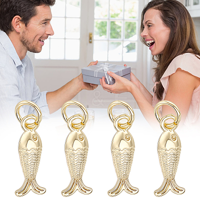 10Pcs Brass Pendants KK-BBC0025-86-1