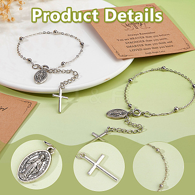 Alloy Charm Bracelets BJEW-WH0014-108P-1